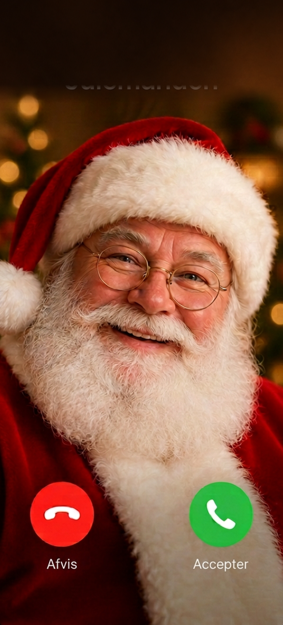 Indgående opkald fra Julemanden